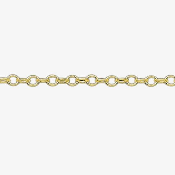 9ct Yellow Gold 24 Inch Trace Chain Necklace  G1416A24