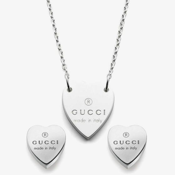 Gucci Trademark Heart Jewellery Set YBB22351200100U & YBD22399000100U