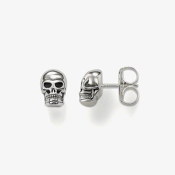 THOMAS SABO Silver Skull Stud Earrings H1731-001-12