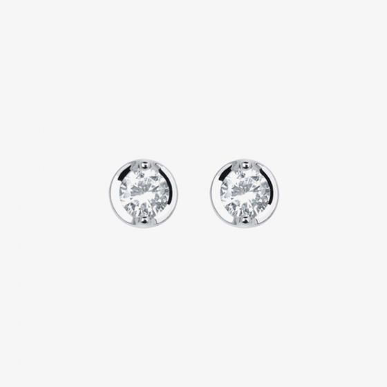 18ct White Gold 0.50ct Diamond Stud Earrings HE024PRS