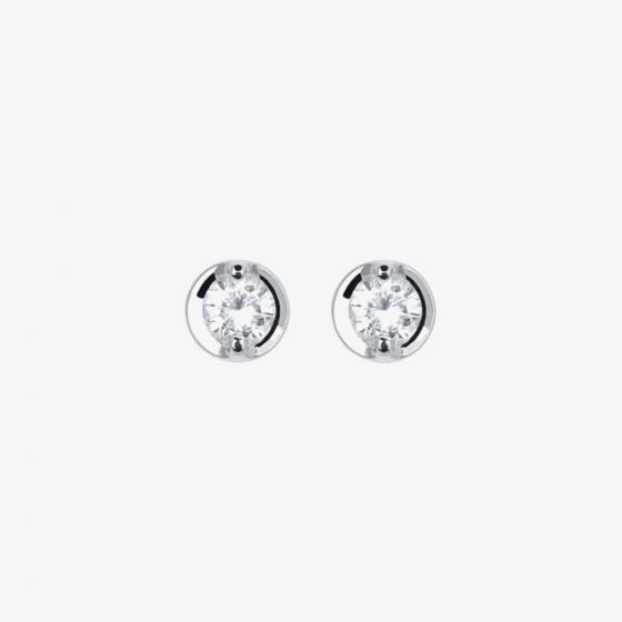 18ct White Gold 0.66ct Diamond Stud Earrings HE025PRS
