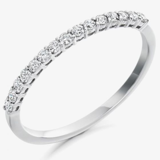 Platinum Claw-Set Diamond Eternity Ring HET1686 PLAT