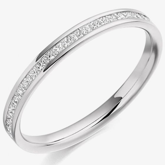 Platinum Princess-Cut Diamond Eternity Ring HET2109 PLAT