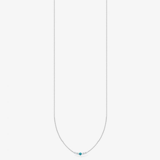 THOMAS SABO Sterling Silver Turquoise Necklace KE2093-405-17