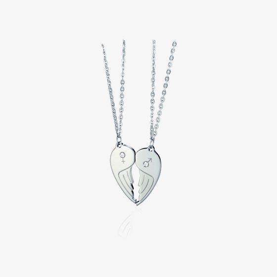 Nomination Me And You Steel Cubic Zirconia Wing Double Pendant 024200/019