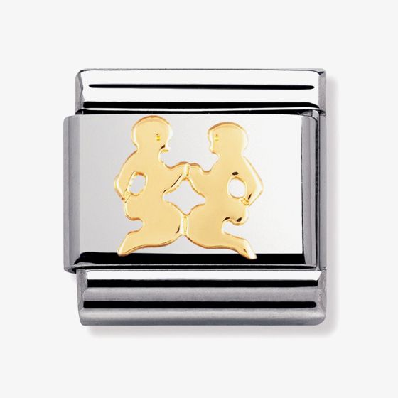 Nomination CLASSIC Gold Zodiac Gemini Charm 030104/03