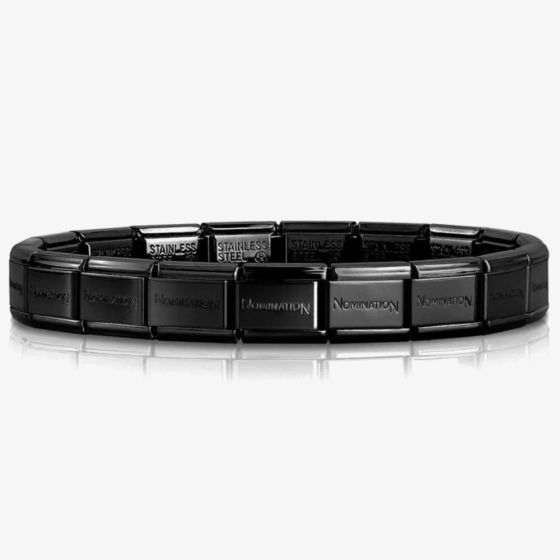 Nomination CLASSIC Stainless Steel Black Shiny Base Bracelet 030001/SI/002
