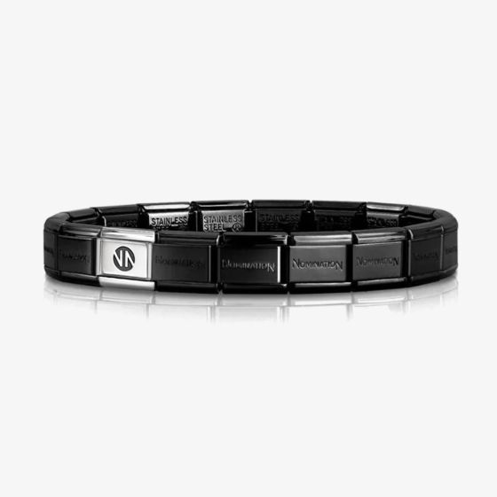 Nomination CLASSIC Stainless Steel Black Shiny Base Bracelet 530301 SI 002