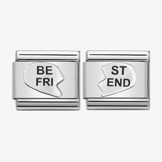 Nomination CLASSIC Silvershine Best Friend Heart Bundle