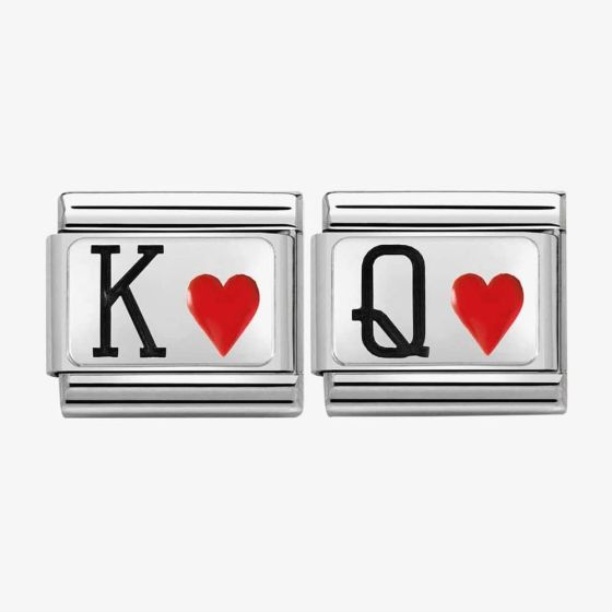 Nomination CLASSIC Silvershine King & Queen of Hearts Bundle