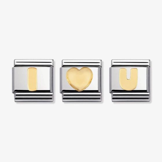 Nomination CLASSIC Gold I Love U Charm Set