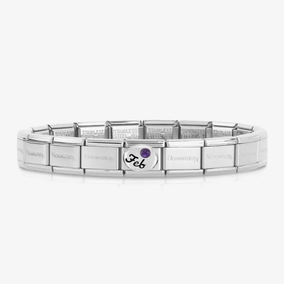 Nomination CLASSIC Composable February Birthstone Bracelet 030000 & 330505 02