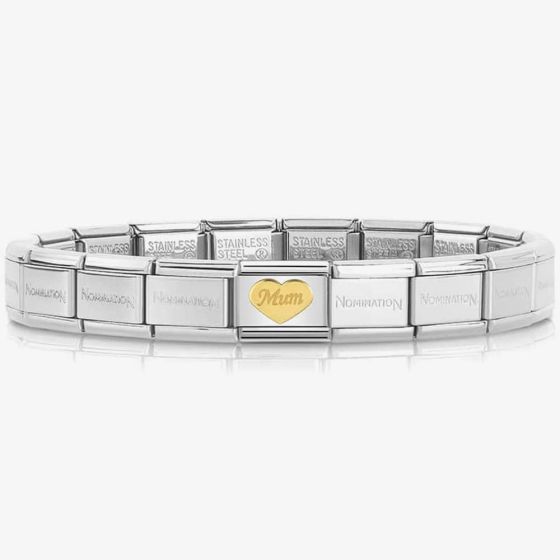 Nomination CLASSIC Gold Symbols Mum Heart Bracelet 030162/38