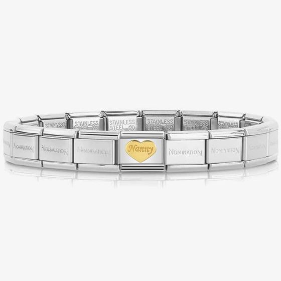 Nomination CLASSIC Gold Symbols Nanny Heart Bracelet 030162/35