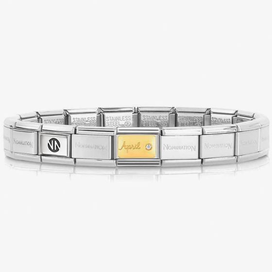 Nomination CLASSIC Composable April Clear Stone Bracelet 030519/04