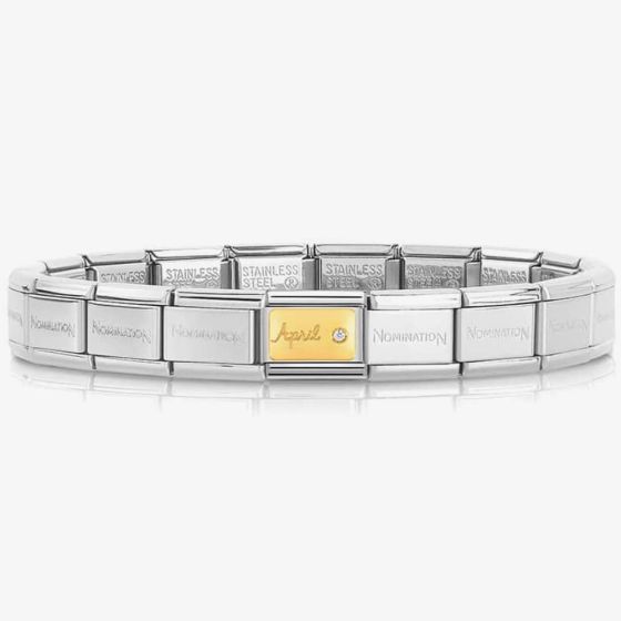 Nomination CLASSIC Composable April Clear Stone Bracelet 030519/04