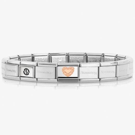 Nomination CLASSIC Rose Gold Vintage Heart Bracelet 430104/19