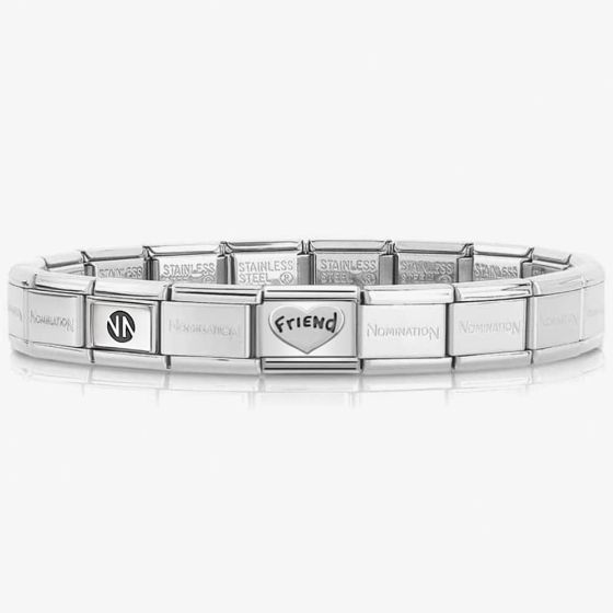 Nomination CLASSIC Silvershine Friend Heart Bracelet 330101/18