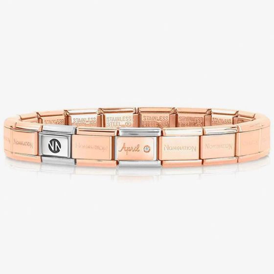 Nomination CLASSIC Rose Gold April Diamond Bracelet 430508/04