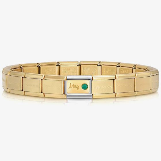 Nomination CLASSIC Composable May Emerald Bracelet 430508/10