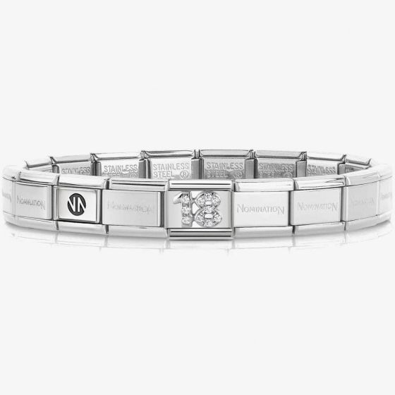 Nomination CLASSIC Silvershine 18 Charm Bracelet 330304/18 & 530300 SI
