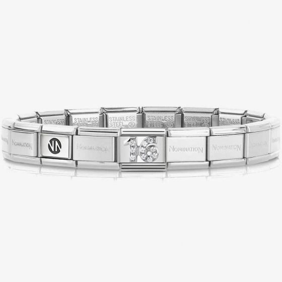 Nomination CLASSIC Silvershine 16 Charm Bracelet 330304/17 & 530300 SI