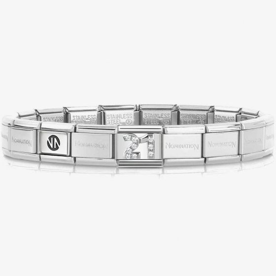Nomination CLASSIC Silvershine 21 Charm Bracelet 330304/19 & 530300 SI