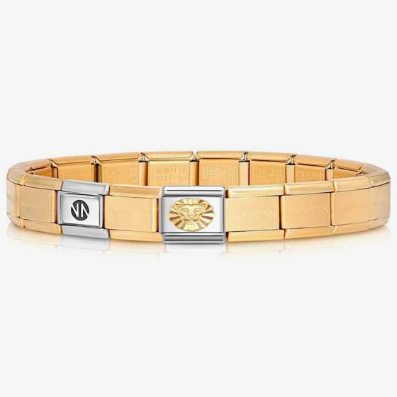 Nomination CLASSIC Gold Leo Charm Bracelet 530301 SI 008 & 030167/05