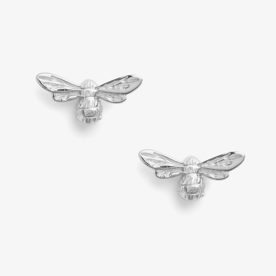 Olivia Burton Lucky Bee Silver Stud Earrings OBJAME22N