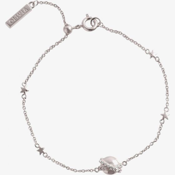 Olivia Burton Classics Silver Tone Planet Bracelet OBJCLB38