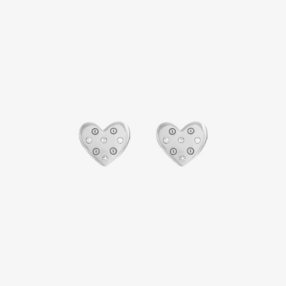 Olivia Burton Classic Heart Silver Stud Earrings OBJSAE01