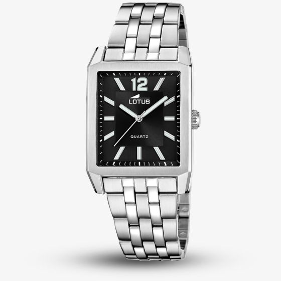 Lotus Mens Black Square Watch L18983/4
