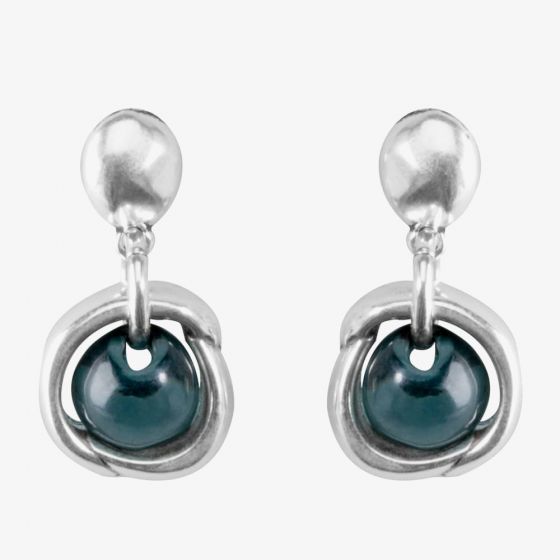 UNOde50 The Forbidden Fruit Black Pearl Drop Earrings PEN0296VDGMTL0U