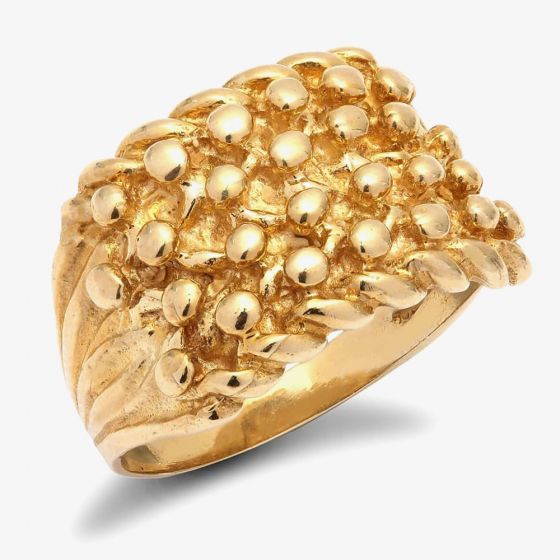 9ct Yellow Gold Keeper Ring PR023