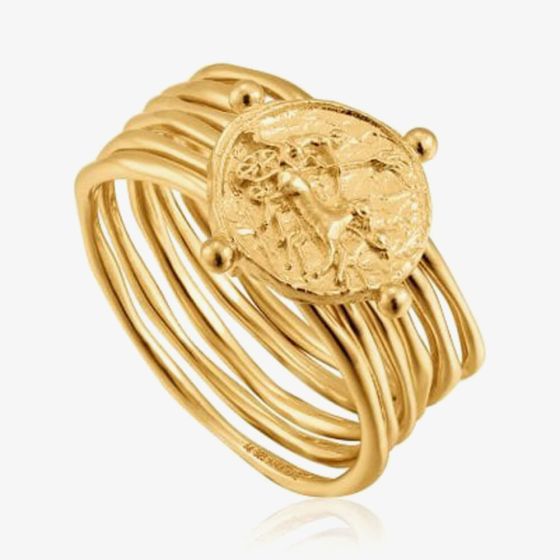 Ania Haie Gold Tone Apollo Ring R020-02G