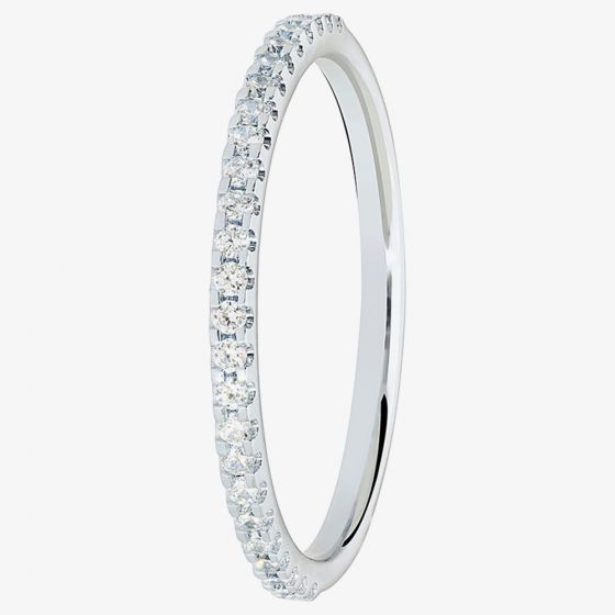 9ct White Gold Diamond Half-Eternity Wedding Ring RMW-140-050-0159W
