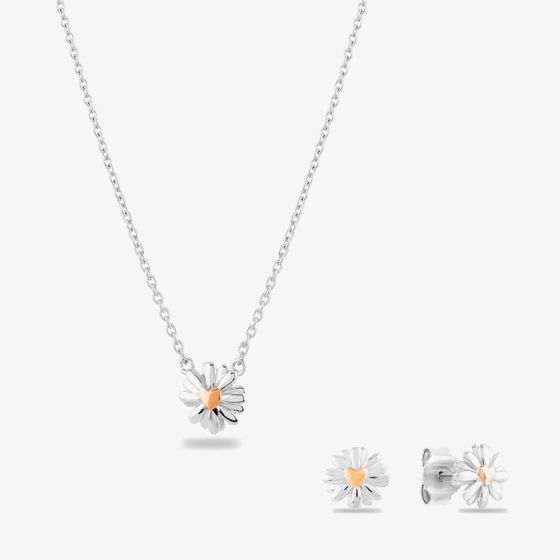 Rosa Lea Daisy Heart Jewellery Set AM-2THB028207 & AM-2THB028107 RG