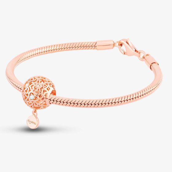 Rosa Lea I Love You Round Hearts Charm & Bracelet AM-2THB007406 & AM-2THB013506