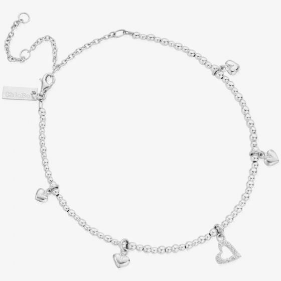 ChloBo Mini Cute Multi Heart Anklet SANMC1199399