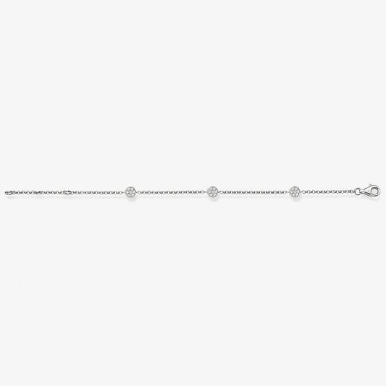 THOMAS SABO Silver Multi Cubic Zirconia Disc Bracelet SCA150008