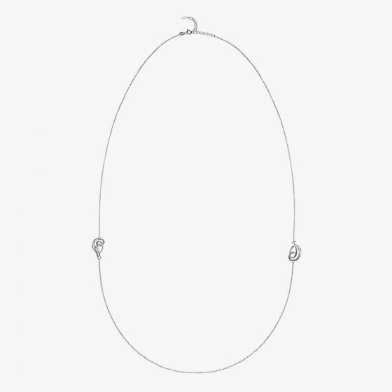 Fei Liu Serenity Silver White Rhodium Opera Necklace SER-925R-102-0000