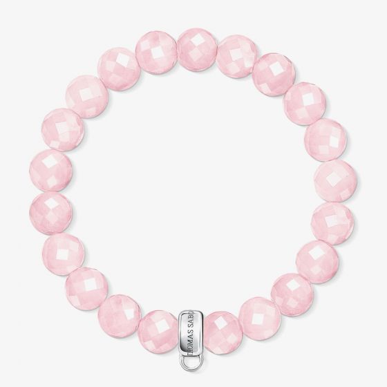 THOMAS SABO Silver Rose Quartz faceted Bracelet X0191-034-9