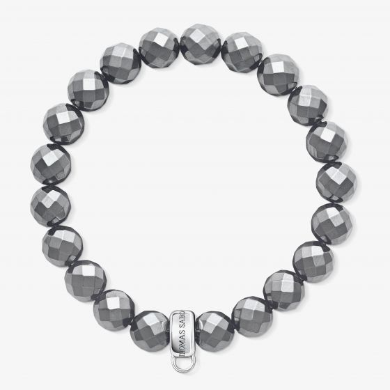 THOMAS SABO Sterling Silver Synthetic Hematite Bracelet X0187-064-11