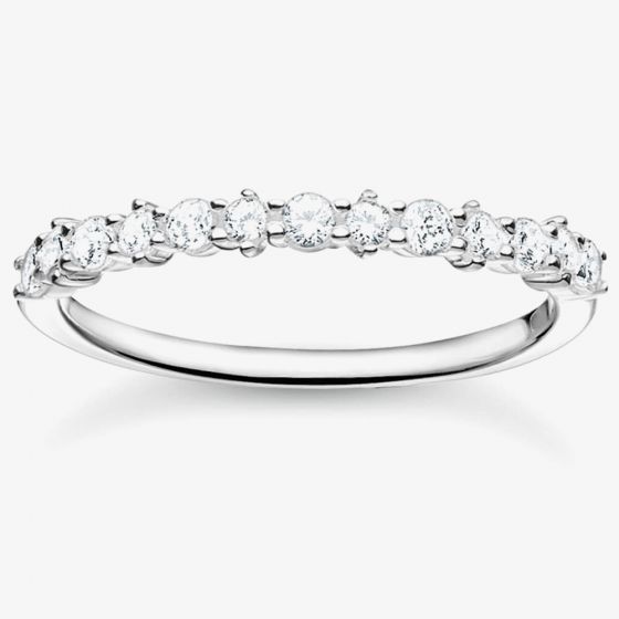 THOMAS SABO Sterling Silver Cubic Zirconia Stacking Ring TR2343-051-14