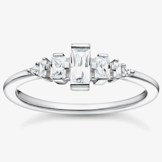 THOMAS SABO Vintage Sterling Silver Cubic Zirconia Ring TR2347-051-14