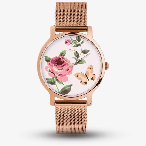 Timex Ladies Floral Watch TW2U19000