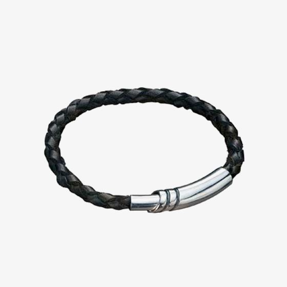 Fred Bennett Black Leather Bracelet B2915