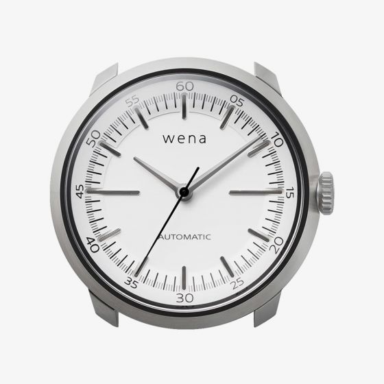 Wena Wrist Automatic Three Hands White Watch Head WNWHTM01BW.AE