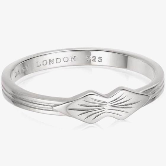 Daisy London Palms Sterling Silver Palm Leaf Band Ring WR01_SLV