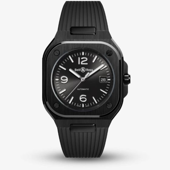Bell & Ross BR05 Rubber Strap Watch BR05A-BL-CE/SRB